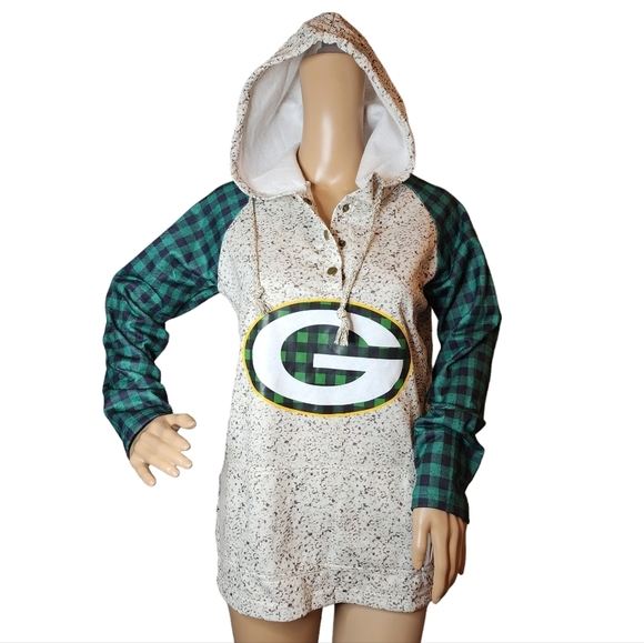 Green Bay Packers lightweight hoodies.  Women's Size Large. - Picture 1 of 16